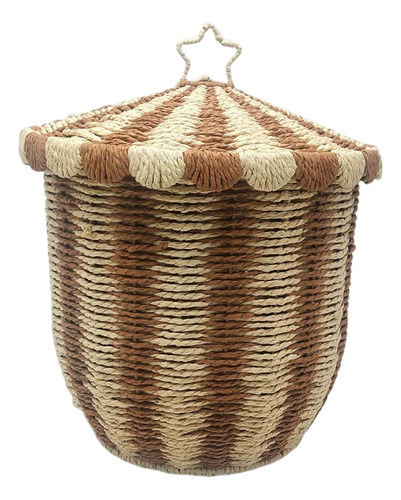 Organizador De Juguetes De Canasta Tejida 32cmx37cm
