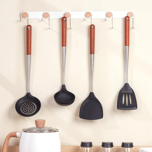 Espátula De Silicona Wok, Espátulas Ranuradas, Cucharón, Jue