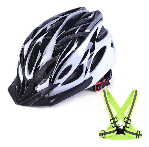 Casco De Bicicleta, Casco De Bicicleta De Tamaño Ajustable C