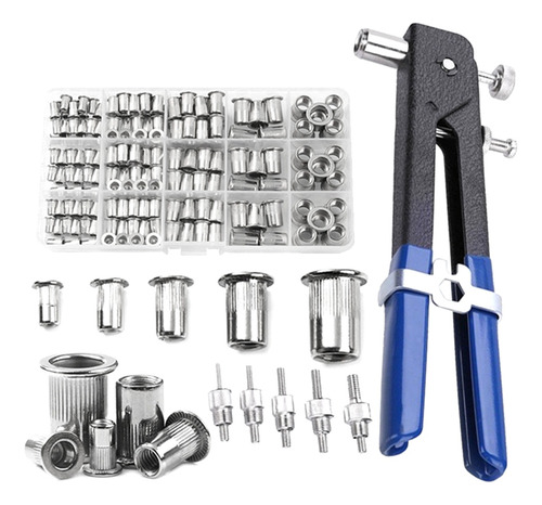 150 Unidades De Kit De Mandril Rivet Nuts M3/m4/m5/m6/m8 Nut