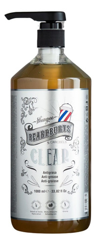 Shampoo Transparente Beardburys Para Cabelos Oleosos, Limpez