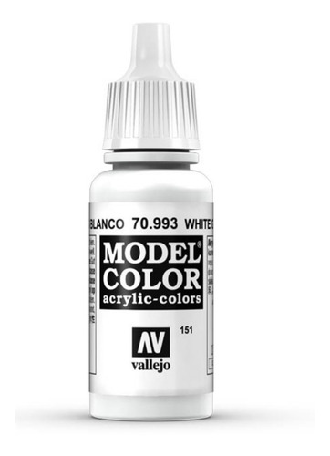 Imagen 1 de 6 de Vallejo Gris Blanco N° 70993 Pintura Model Color Acrilicas
