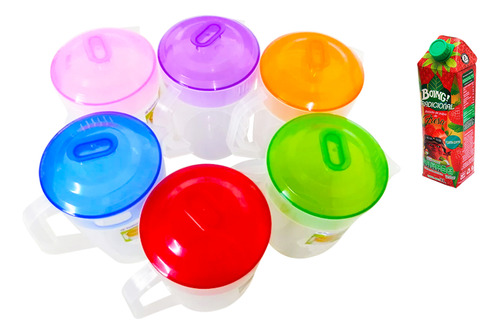 Jarra Bonita / Tapa De Color 4 Litros Ferplast Set 10 Piezas