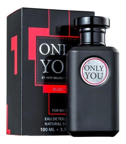 Perfume New Brand Prestige Only You Black For Men 100ml - Selo Adipec