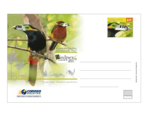 Argentina - Expo Birdpex 2010 - Tarjeta Postal - Gj Tar 209