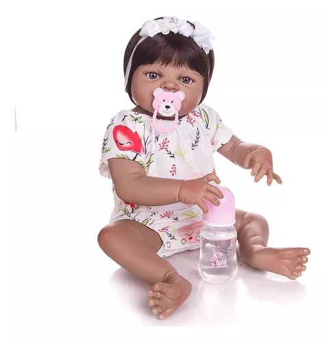 Boneca Bebe Reborn Baby Morena