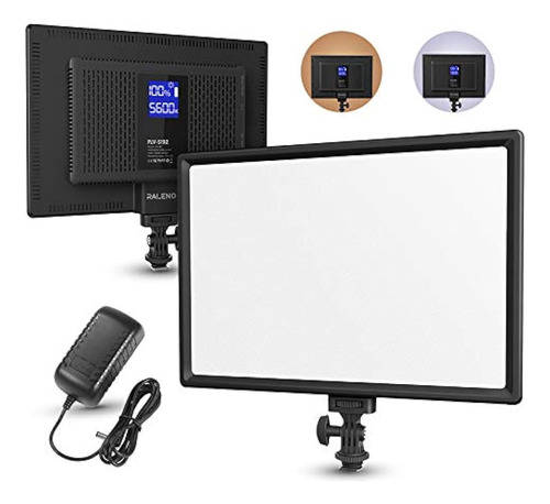 Raleno - Luz Led Para Videocámara Pantalla Lcd Batería De Li