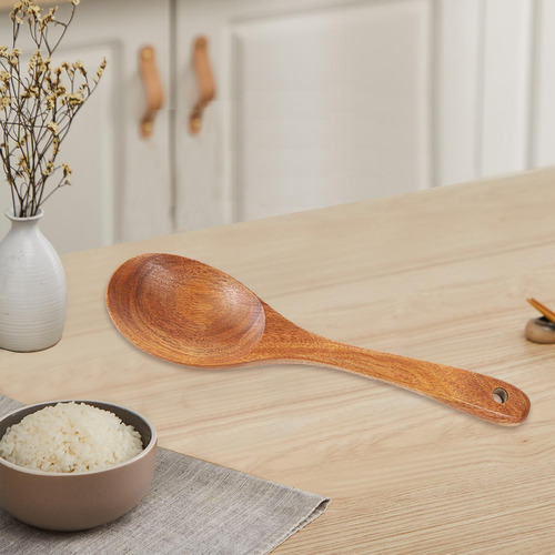 Juego De Servicio De Ensalada De Madera Premium Para Cuchara