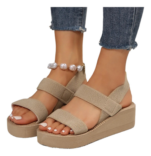 Sandalias De Tacón Alto Con Plataforma De Verano Para Mujer.