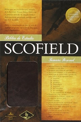 Rvr 1960 Biblia De Estudio Scofield Tamano Personal, Chocola