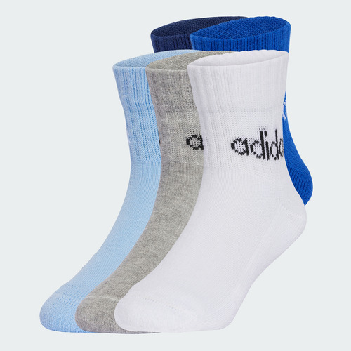 Medias Adidas Casual Acolchados 5 Pares Niños Azul Jf8542 Azul 33-34.5 (xs)