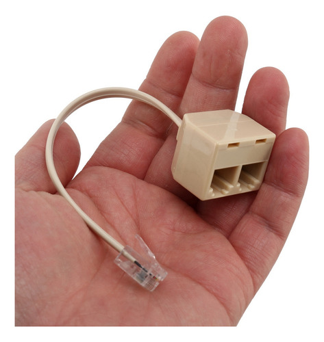 . 10 Conectores Telefónicos Rj11 Macho A Rj11 Hembra Doble F