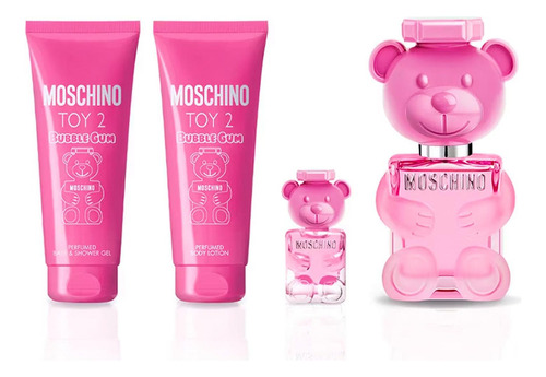 Set Toy 2 Bubble Gum De Moschino 4 Piezas Edt