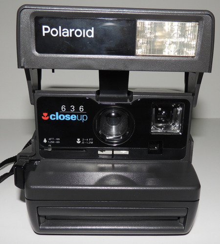 Câmera Instantânea Original Polaroid 636 Closeup Funcionando