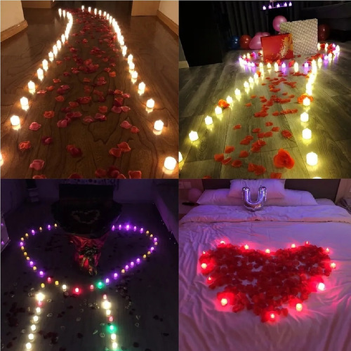Imagem 10 de 10 de 2 Vela Eletronica Led Simula Luz Acesa Decoração Kit Bateria