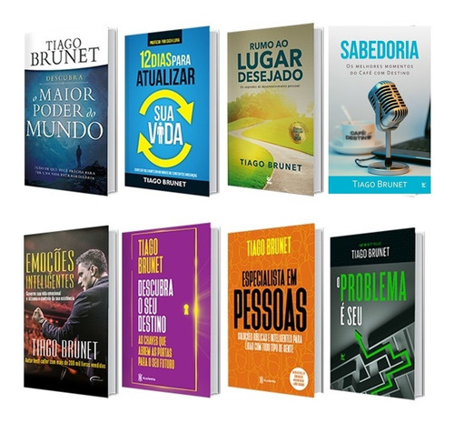 Kit 08 Livros Tiago Brunet Especialista Em Pessoas E Mais