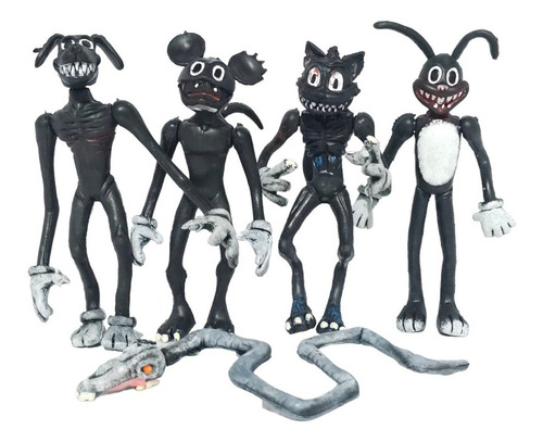 5 Figuras De Accion Personajes Cartoon Cat Dog Siren Head