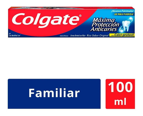 Pasta Dental Colgate Máxima Protección Anticaries 100 Ml