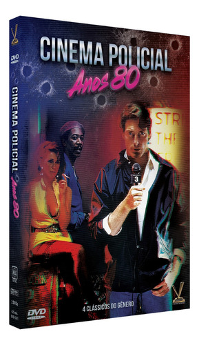 Dvd Cinema Policial Anos 80: Vol 1 / 4 Filmes + 4 Cards