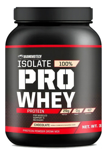 Diamondtech Proteína Isolate Pro Whey 3lbs Sabor Chocolate