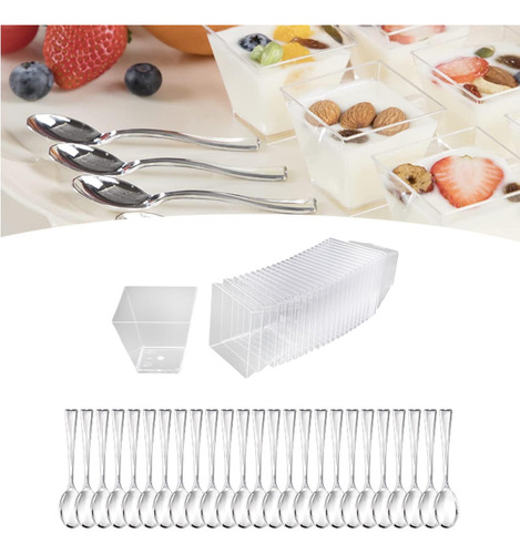 25 Tazas De Postre, Cuencos Para Servir, Tazas Pequeñas