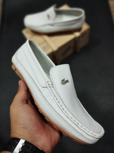 Mocasín  Lacoste  Blancos 33 Al 43