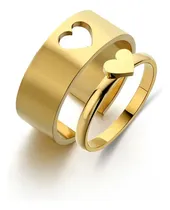 Comprar Anillos De Parejas En Acero Quirúrgico X2 Anillos Ajustable