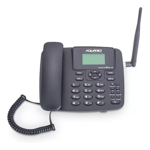 Imagem 2 de 6 de Telefone Celular Rural Mesa Ca 42s - 3g - Aquario 2 Chip