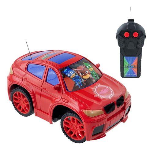 Autobravo Pj Mask Rc 3 Func Pilhas Vermelho