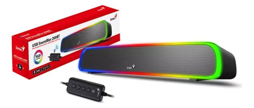 Barra De Sonido Bluetooth Rgb Genius 200bt Circuit Shop 