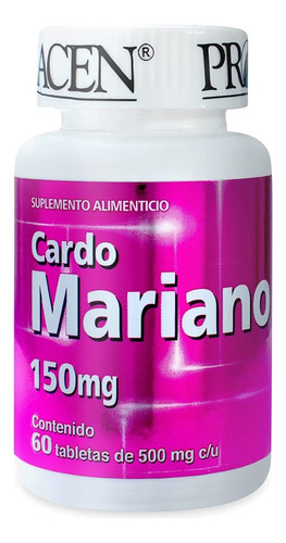 Cardo Mariano Pronacen 60 Tabletas Sabor Natural