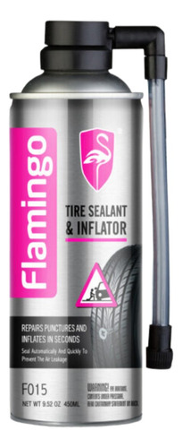 Sellador E Inflador De Neumáticos Flamingo 450ml 