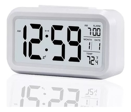 Reloj Despertador Con Pantalla Led, Fecha Y Temperatura