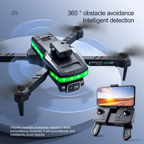 S162 Mini Drones Profesionals Con Cámara 4k Y Luz Led