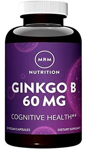 Mrm Ginkgo B, 60 Mg, 60 Capsulas Vegetarianas