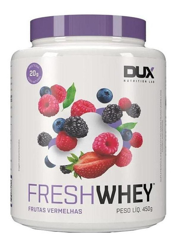 Fresh Whey Conc Iso Hidrolisado Frutas Vermelhas 450g Dux