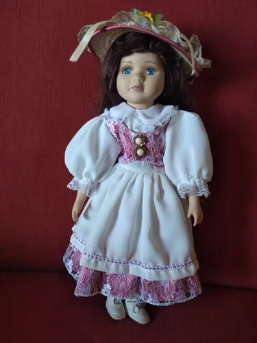 comprar Muñeca De Porcelana Excelente Estado