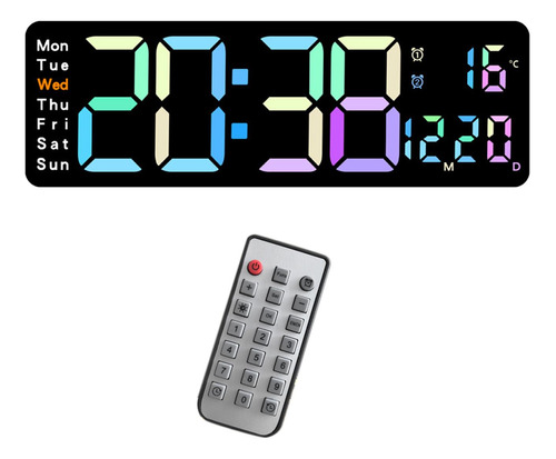 Reloj Despertador Digital Reloj De Pared Con Control Remoto,