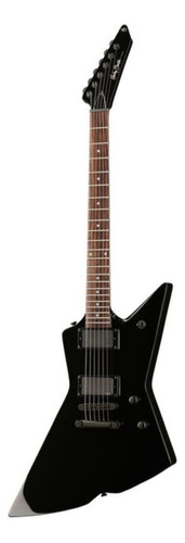 Guitarra eléctrica Harley Benton Pro Series EX-84 Modern de caoba black con diapasón de ébano