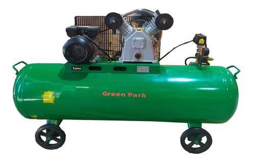 Compresor Aire Greenpark 180lts A Correa 3hp Monofasico