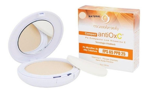 Pó Compacto Com Vitamina C Antiox Cosmobeauty 12g Bege