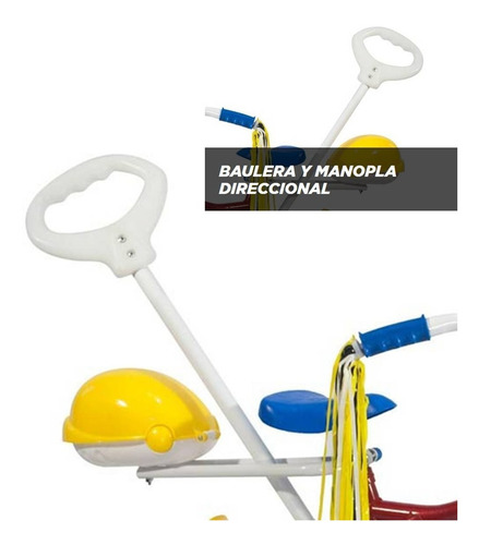 Imagen 3 de 5 de Bicicleta Infantil Stark Rodado 12 Chikys Manija Rueditas