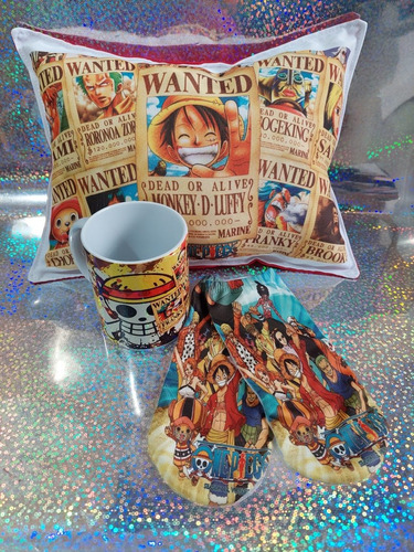 Pack One Piece Cojín Más Tazón  Más Calcetines 