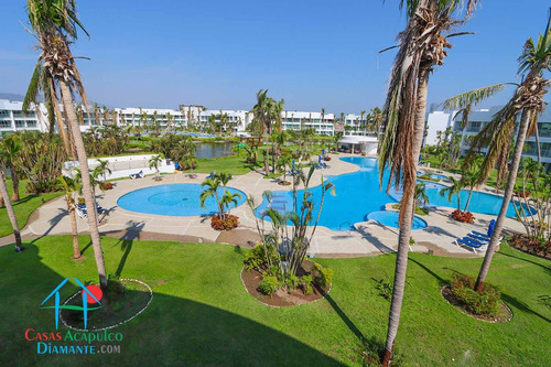 Cad Mayan Lakes 3 302. Terraza Con Vista A Los Jardines Y Albercas
