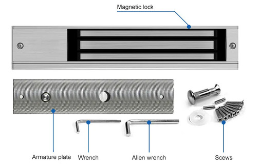 Cerradura Electromagnetica Con Sensor De Puerta 280kg  Jwk