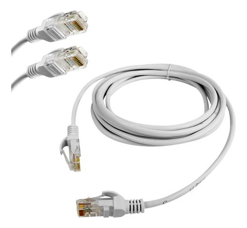 Cable Red 3 Mts Categoría Cat5 Utp Rj45 Ethernet Internet