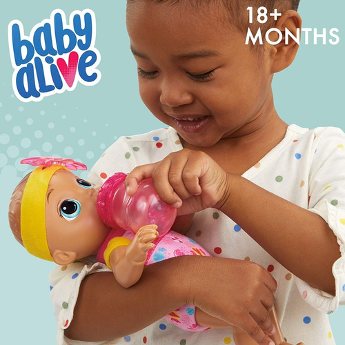 Imagen 5 de 5 de Baby Alive Sweet Snuggly Baby Muñeca Lavable Incluye Tetero