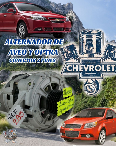 Alternador Chevrolet Aveo Conector 2 Pin