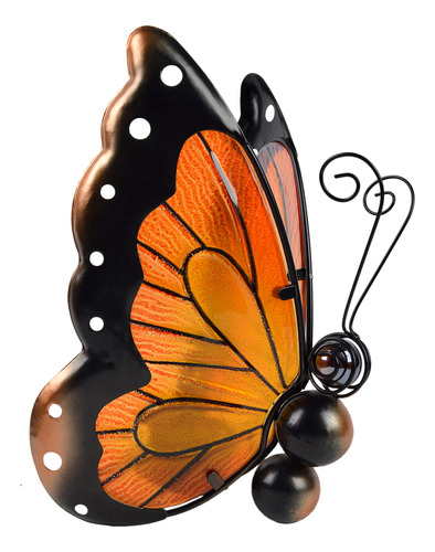 Figura Mariposa Dejardin Luz Solar Decorativa Para Exterior