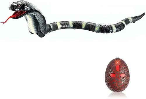 Serpiente Teledirigida De 39 Cm Con Control Remoto – Lengua Retráctil Y Cola Oscilante, Carga USB